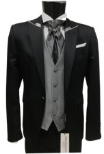 ABITO UOMO SPOSO  NERO  TIGHT  FIRMATO CARLO PIGNATELLI CERIMONIA SUIT   WEDDING