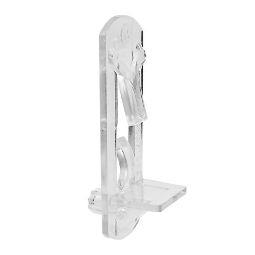 Self-Locking 5mm Shelf Support Pegs 5/8 Inch Clear 4-Pack