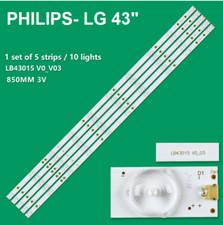 KIT 5 BARRE STRIP 10 LED TV LG LB43015-V0-03 43LH500T L42F220B TPTP430H3HVN01U