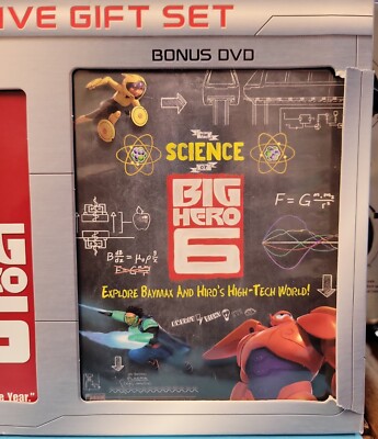 💥 Disney Big Hero 6 Collector's Edition Blu-Ray DVD Bonus Science