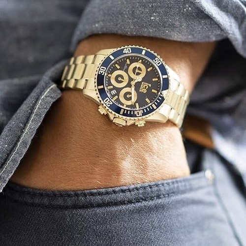 Ice-Watch - ICE steel Gold blue Chronograph - Gold Unisexuhr (Medium) NEU in OVP - Bild 7 von 9