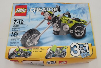 LEGO 31018 ~ Creator 3 in 1 ~ Highway Cruiser Motorcycle ~ Brand