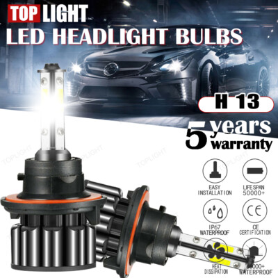 H13 9008 LED Headlight Bulbs Kit for Ford F150 2004-2014 High Low Beam 6K