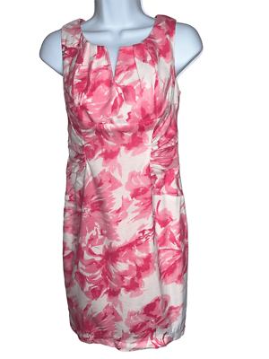 adrianna papell floral dress Adrianna Papell Floral Matelasse Square Neck Sheath Dress main image 1