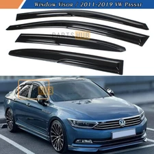 For 2012-2018 VW Passat Sedan Mugen Style Window Visors Rain Guards Deflectors