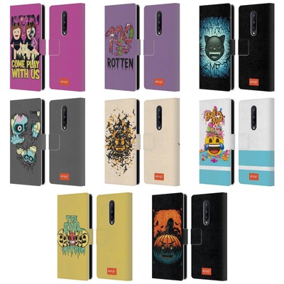 OFFIZIELLE Emoji  HALLOWEEN LEDERHÜLLE BOOK WALLET CASE FÜR ONEPLUS HANDYS