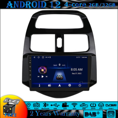 9'' Android 12 Head Unit Radio Carplay GPS SAT Navi für Chevrolet Spark Beat Matiz