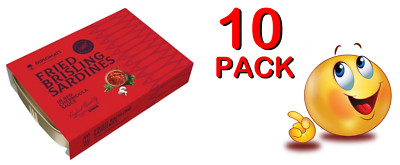 10 PACK - Fried BRISLING SARDINES RED CHERMOULA SAUCE 100g DIPLOMATS Made LATVIA