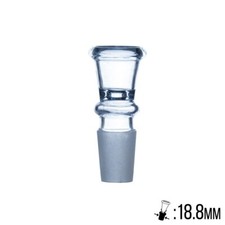 Glaskopf Trichter 18,8er Glas Kopf 18.8 Adapter Chillum Rauchen klar klein 1606