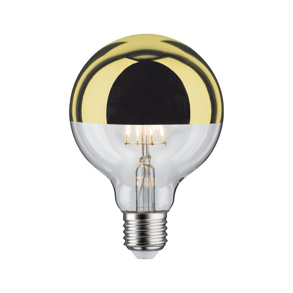 Paulmann Led G95 Kopfspiegel 600Lm E27 2700K 6,5W 230V Gold Dim-image