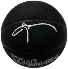 Allen Iverson Signed Wilson 75th Anniversary Black Basketball 76ers Beckett COA