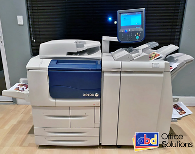 Xerox D95 Monochrome Production Copier Printer Booklet Maker