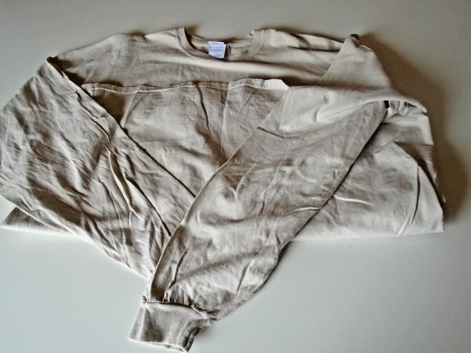 National Oilwell Varco rigs shirt mens 3xl beige long sleeve gildan oil and gas