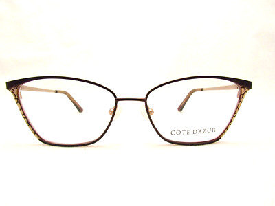 Côte D\'Azur Eyeglasses CDA-268 Gold 53 MM female Metal CDA-268 Eyeglasses - Cote D main image 3
