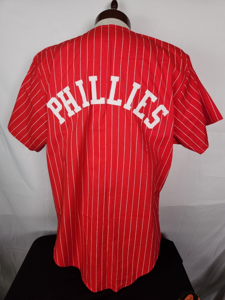🔥🚨Vintage Chalk Line Pinstripe Jersey XL Philadelphia