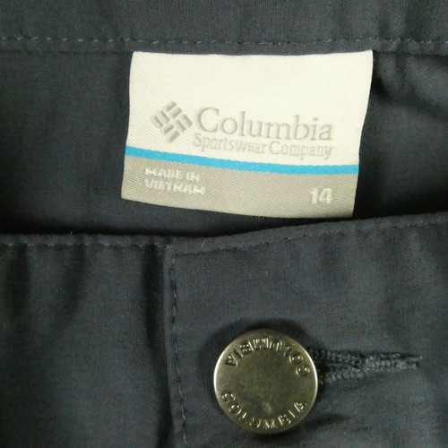 Colombia Cropped Pants Womens 14 Blue Nylon Performance Hiking Outdoor Gorpcore - Picture 5 of 16