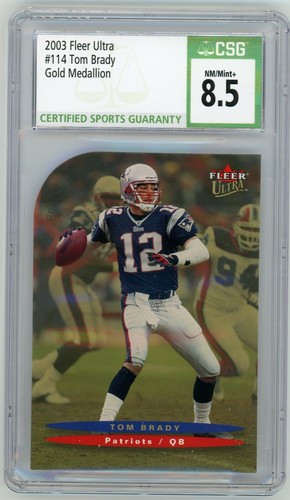 Tom Brady [Gold Medallion] #114 2003 Ultra card