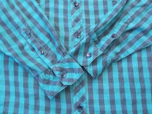 Method Button-down Dress Shirt, Mens size XL, blue/black plaid - Picture 3 of 6