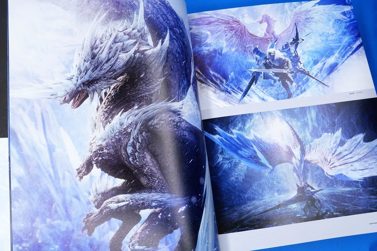 Dive To Monster Hunter World ICEBORNE Official Design Works Game