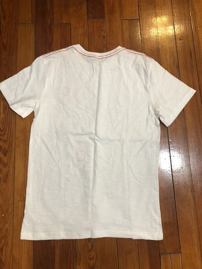 DKNY Boys T-Shirt White Short Sleeve 100% Cotton Size L (14-16) - Image 2 of 4