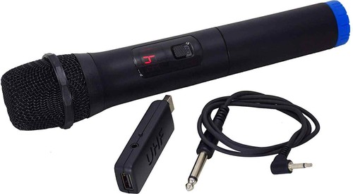 KARMA Microfono palmare Radiomicrofono Wireless UHF con Usb raggio 25 mt SET-175 - Foto 1 di 4