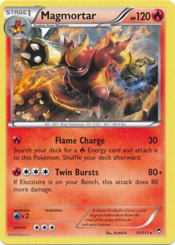 Magmortar 11/111 Furious Fists Rare Light Play Pokemon DNA GAMES