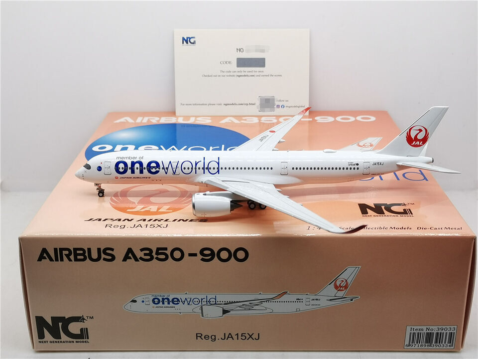 JAL A350-900 one world ワンワールド NG MODEL 1:400 NG Models Japan Airlines (JAL) Airbus A350-900 JA10XJ