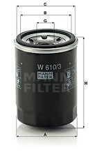 W 610/3 MANN-FILTRO OLIO FILTRO PER ABARTH ACURA ALFA ROMEO BRILLIANCE BYD CHERY