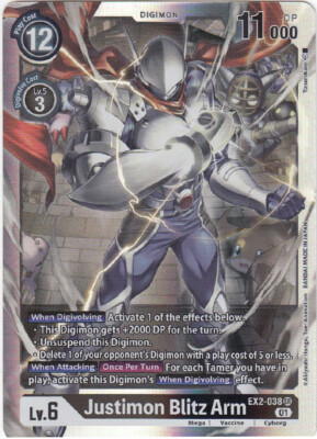 Digimon EX2-038 - Justimon: Blitz Arm - Super Rare