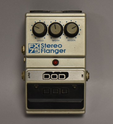 DOD FX75 Stereo Flanger Effects Pedal Silver