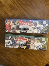 2021 Topps Baseball 2 Complete Factory Sealed Sets. 1 Green 1 Blue 