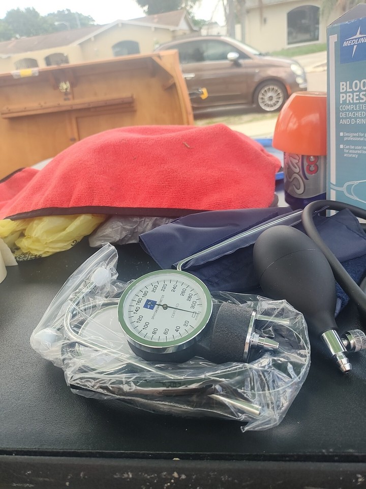 Digital Blood Pressure Monitor Medline Stethoscope & DRing Cuff NEW