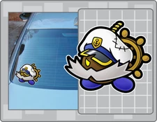 PAPER ADMIRAL BOMBERY Vinyl Decal #1 Paper Mario Car Laptop Sticker Bob-omb