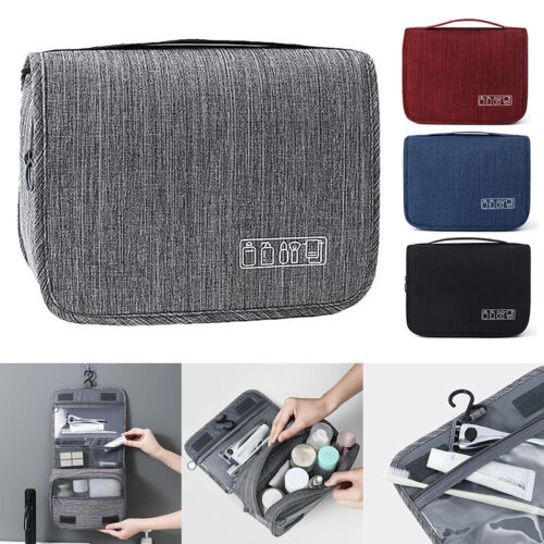 Hanging Toiletry Bag Large Travel Wash Bag for Women Mens Toiletries with Hook - Picture 11 of 15