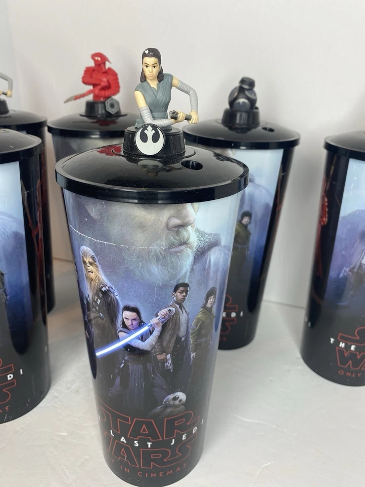 Star Wars 2017 Os Últimos Jedi Topper Filme 44 Onças Copos de Teatro Colecionáveis -6 - Imagem 3 de 4