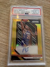 2018 NBA Prizm Mikal Bridges Gold Auto Psa 10 Auto 10 /10 Rc