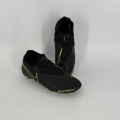 Nike Phantom Vision Academy DF MG Black Volt Men's Soccer Cleat Size 10