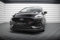 Front Ansatz V.1 FüR Ford Fiesta ST / St-Line Mk8 Facelift Frontspoiler Schwarz