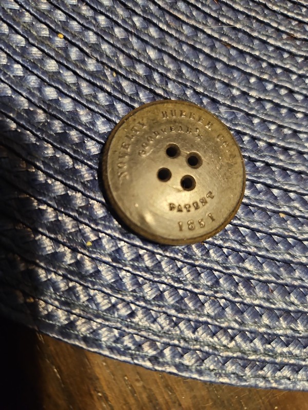 1851 Goodyear's Patent Coat Button Pea Coat Button Military Style