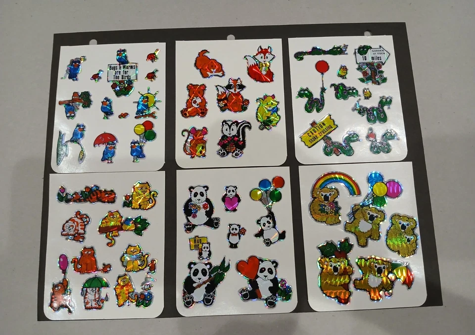 Vintage 1980s Stickers Prism Sparkle Unicorns BJ And More 100 Plus Rare Unused - Image 3 of 4