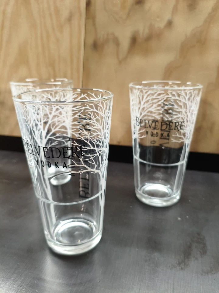 Lot 6 Verres Vodka Belvédère 36cl Neuf - Photo 3/4