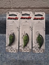 3 Bandit Lures Bandit 100 Series Crankbaits 2-5ft BDT1 Squarebill 