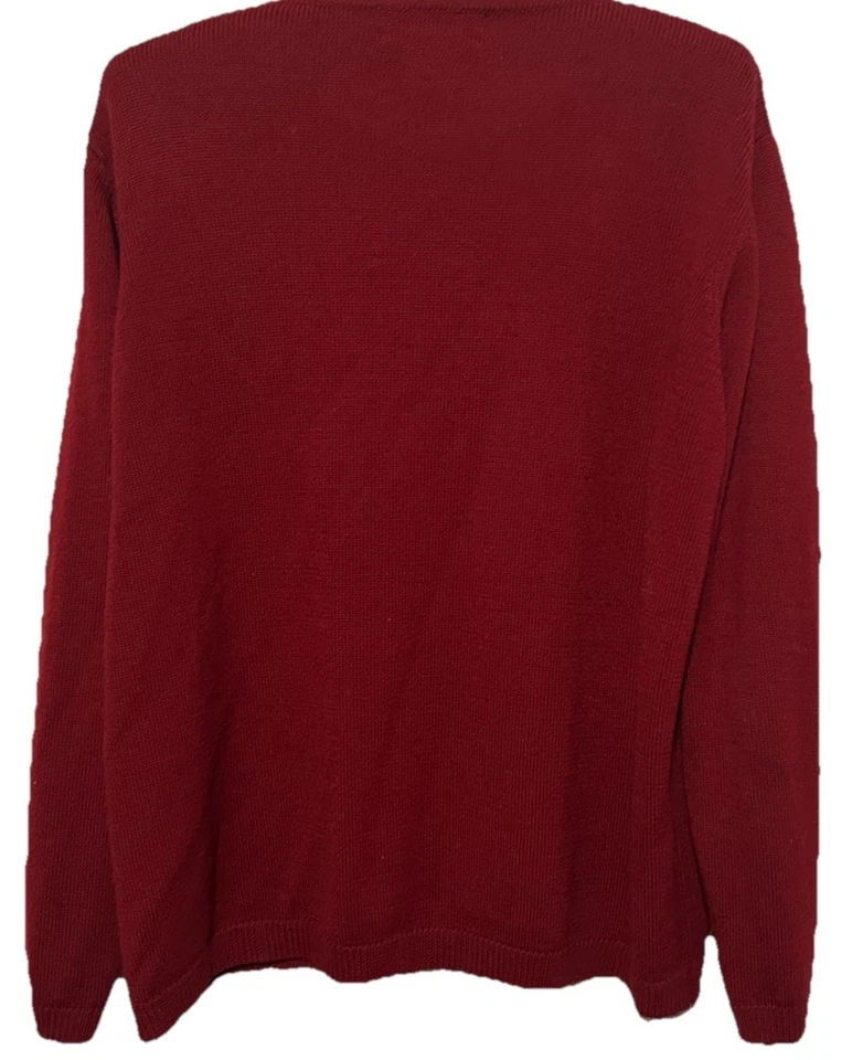 Suéter Alfred Dunner L Vintage Bordado Abotonado Grandmacore Tejido Cárdigan Foto 4 de 4