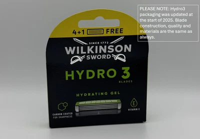 Wilkinson Sword Hydro 3 Razor Blades for men pack of 5 10 15 20 FREE POSTAGE
