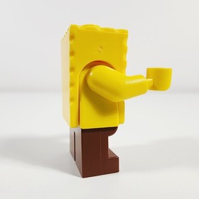 Lego SpongeBob SquarePants Minifigure Large Grin Black Eyebrows 3816 bob028