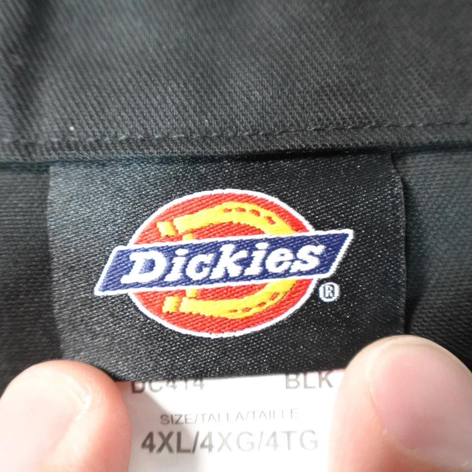 Dickies Chef Coat Jacket Mens 4XL Black DC414 Double Breasted Long Sleeve Cook - Image 2 of 4