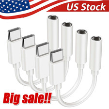 USB-C Type C to 3.5mm AUX Headphone Jack Adapter Lot For iPhone 16/Android Phone
