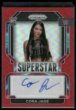 2022 Prizm WWE Cora Jade #SA-CJD Superstar Autograph Red /99