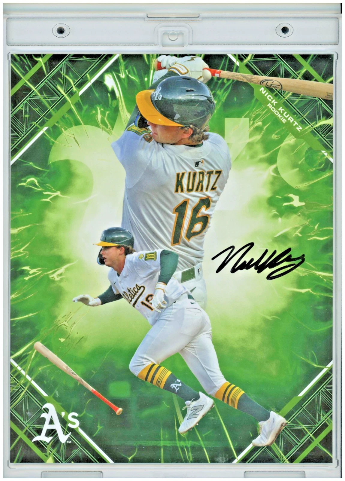 2025 Fanatics Emanate Nick Kurtz RC Oakland Ath...