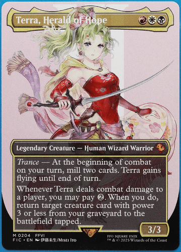 Terra, Herald of Hope (Borderless Character) Final Fantasy Commander NM 506823 - Picture 1 of 2